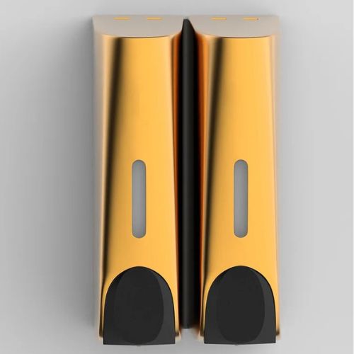 distributeur gel douche or deux variante