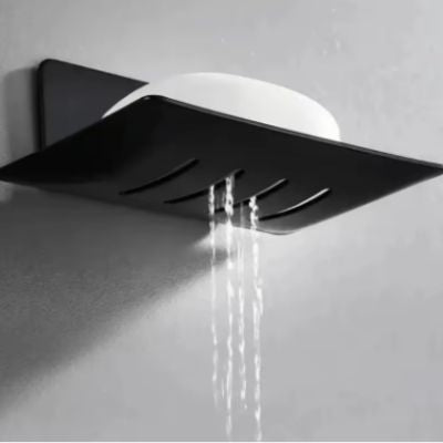 porte savon pour douche noir