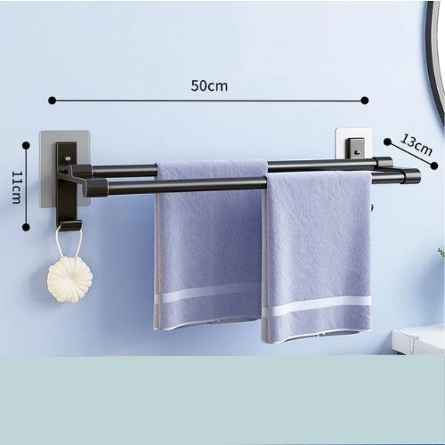 porte serviette salle de bain noir grand dimensions