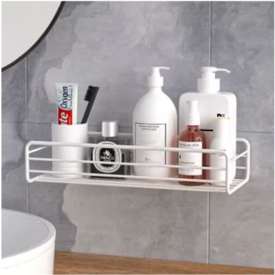 rangement dans la douche blanc variante