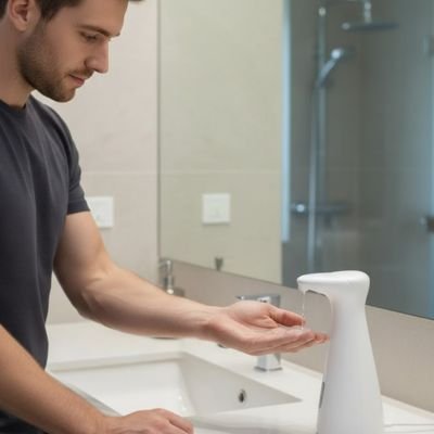 Distributeur de savon homme 