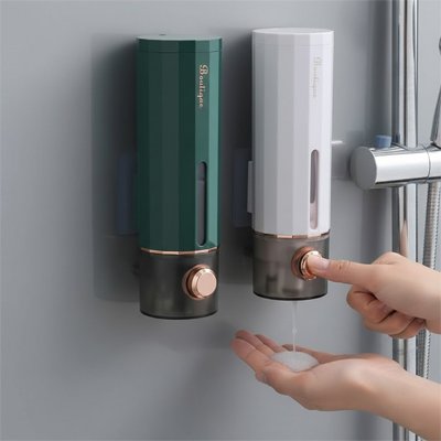 Distributeur savon mural deux modeles vue proche