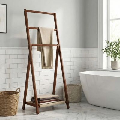 echelle porte serviette petit sans bac