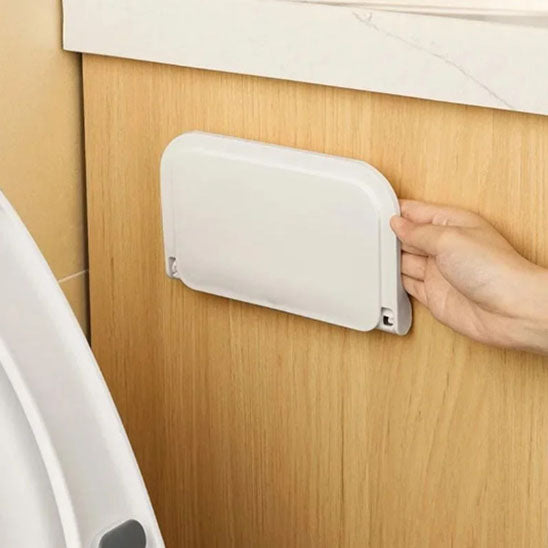 etagere mural salle de bain fermee main pour ouvrir