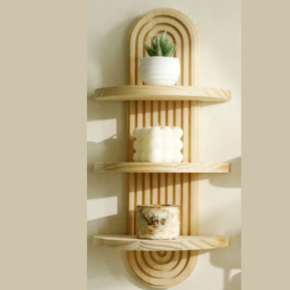 etagere murale de salle de bain clair trois