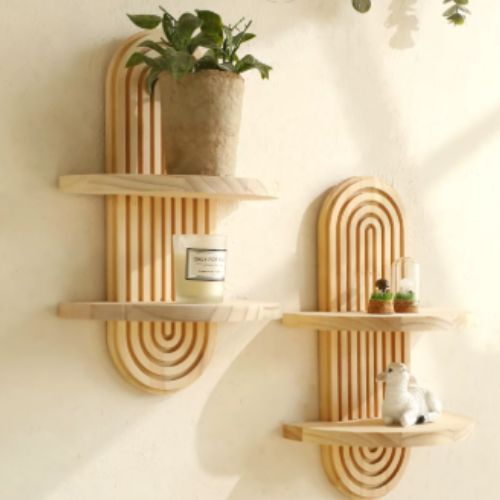 etagere murale salle de bain deux niveaux