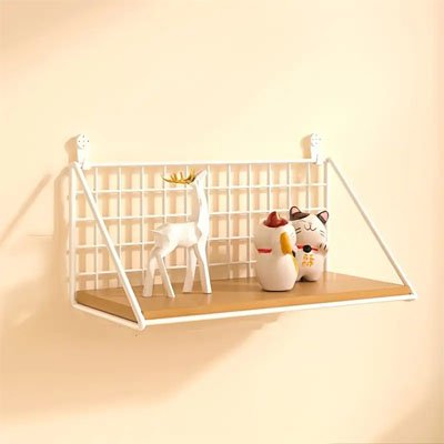 Etagere murale salle de bain une blanche