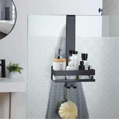 etagere pour salle de bain une noire loin