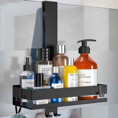 etagere pour salle de bain une noire proche
