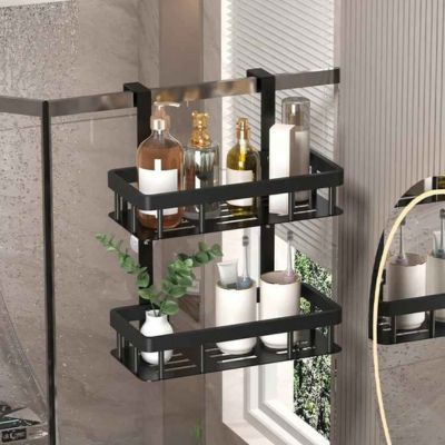 etagere salle de bain deux cote miroir