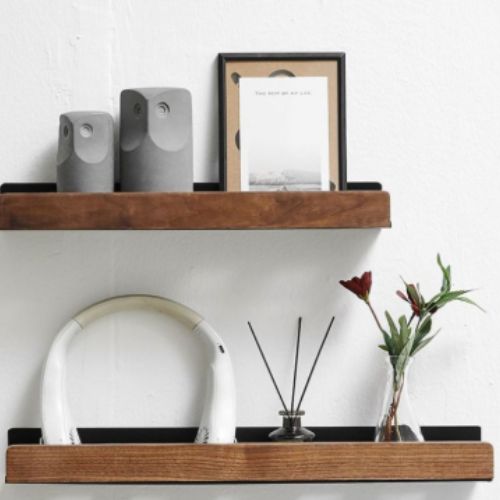 etagere salle de bain murale deux modeles vue proche