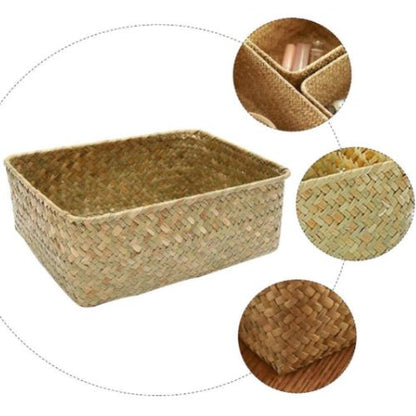 panier rangement osier un plus trois images details