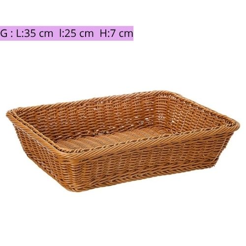 paniers en osier pour rangement grand vide variante