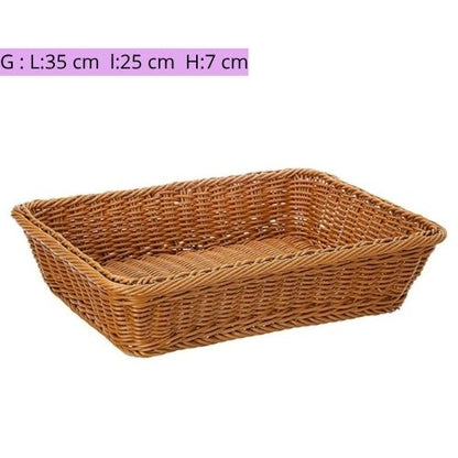 paniers en osier pour rangement grand vide variante