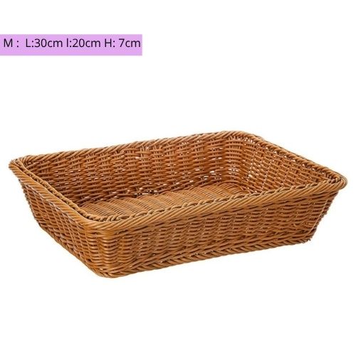 paniers en osier pour rangement moyen vide variante