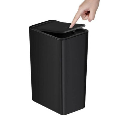 petite poubelle salle de bain une noire variante