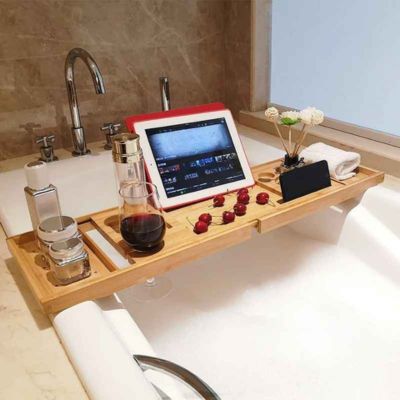 pont de baignoire tablette