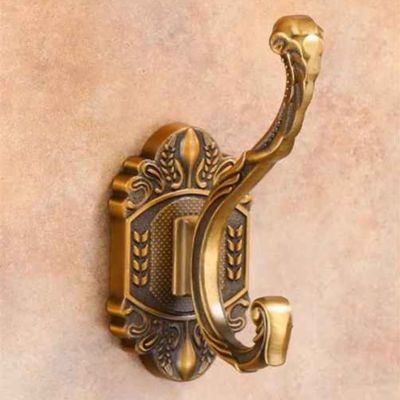 porte peignoir salle de bain or