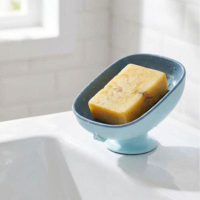 porte savon bleu savon jaune