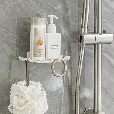 porte savon dans la douche blanc objets suspendus
