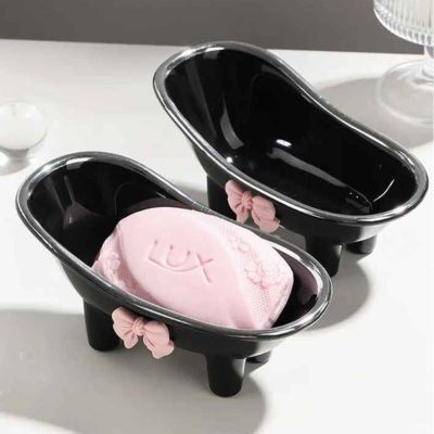 porte savon pour baignoire deux noirs proche
