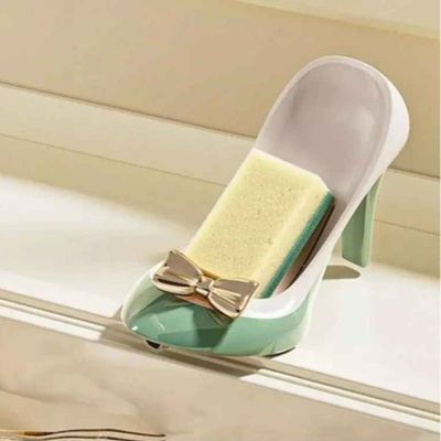 porte savon pour baignoire vert eponge