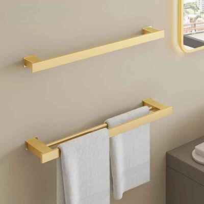 porte serviette design mural deux produits gauche mirroir