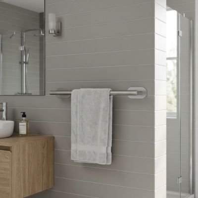Porte serviette design mural gris serviette grise