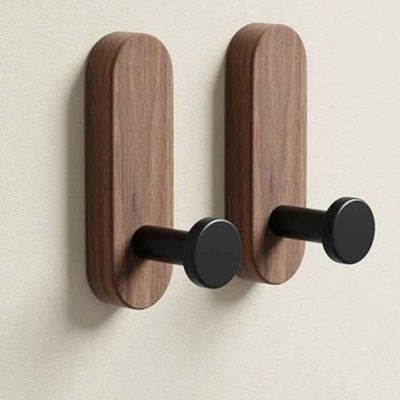  porte serviette en bois deux marrons variantes