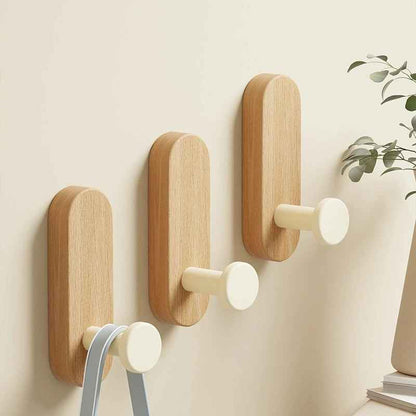 porte serviette en bois trois clairs gauche feuillage