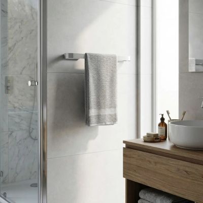 porte serviette mural gauche lavabo