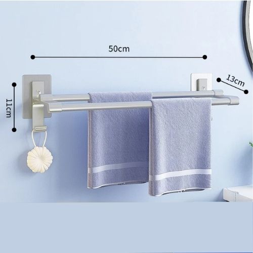 porte serviette salle de bain argent grand dimensions