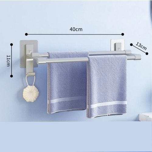 porte serviette salle de bain argent petit dimensions