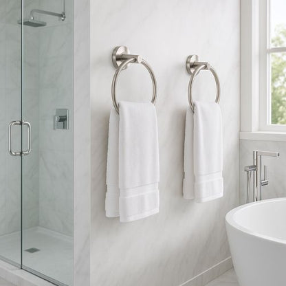 porte serviette salle de bain mural argent deux entre douche baignoire