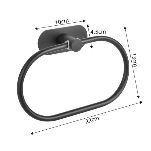 porte serviette salle de bain mural noir dimensions