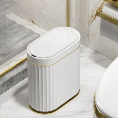 poubelle pour salle de bain entre douche wc