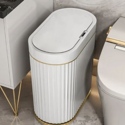 poubelle pour salle de bain entre meuble wc