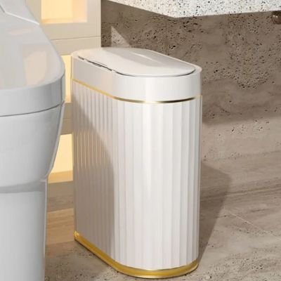 poubelle pour salle de bain fermee droite wc
