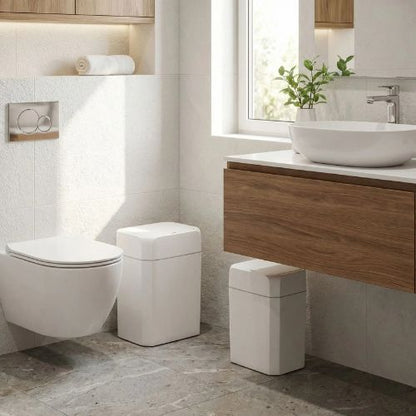 poubelle salle de bain deux entre wc meuble lavabo