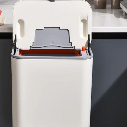 poubelle salle de bain murale beige variante