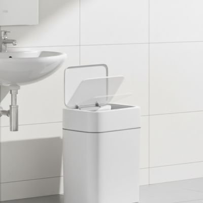 poubelle salle de bain ouverture progressive