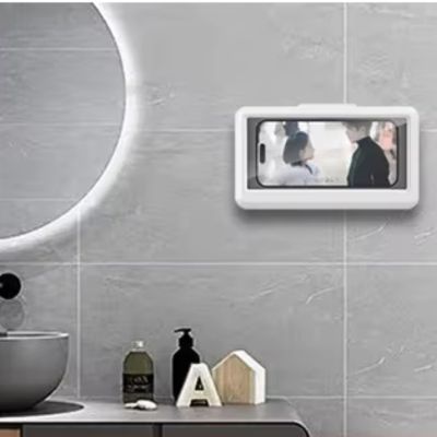 support mural etanche pour telephone portable droite mirroir